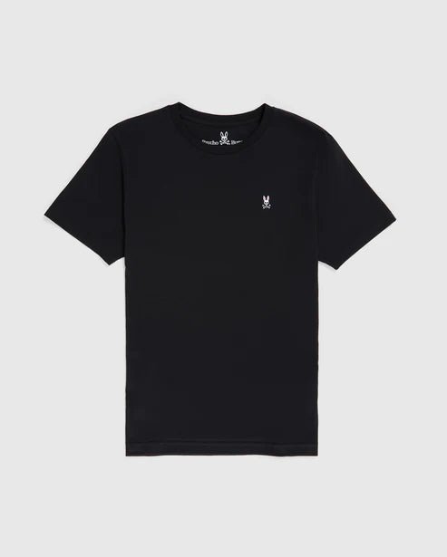 Psycho Bunny Mens Black Classic Crew Neck T-Shirt_ B6U014CRPC - 001 - NorthBoys
