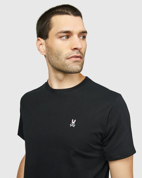 Psycho Bunny Mens Black Classic Crew Neck T-Shirt_ B6U014CRPC - 001 - NorthBoys