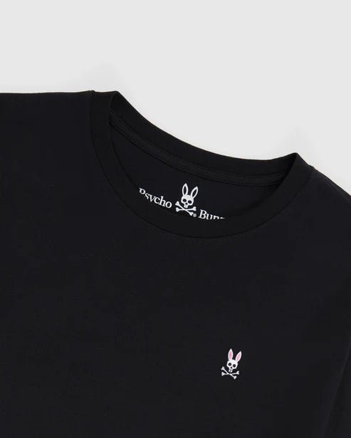 Psycho Bunny Mens Black Classic Crew Neck T-Shirt_ B6U014CRPC - 001 - NorthBoys