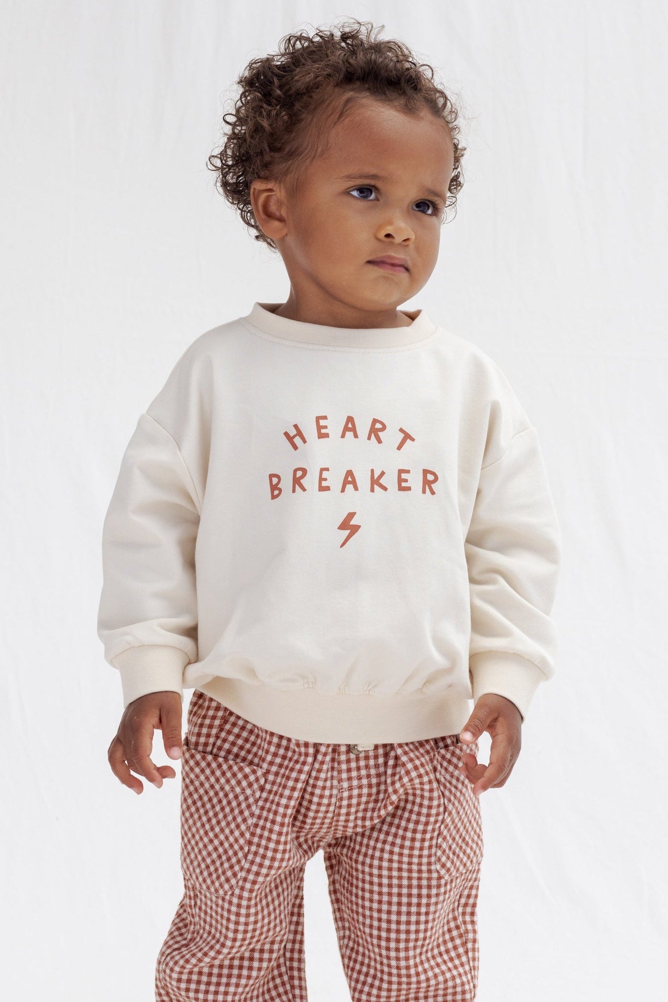 Quincy Mae Baby Relaxed Heart Breaker Sweatshirt_ QM454PALM