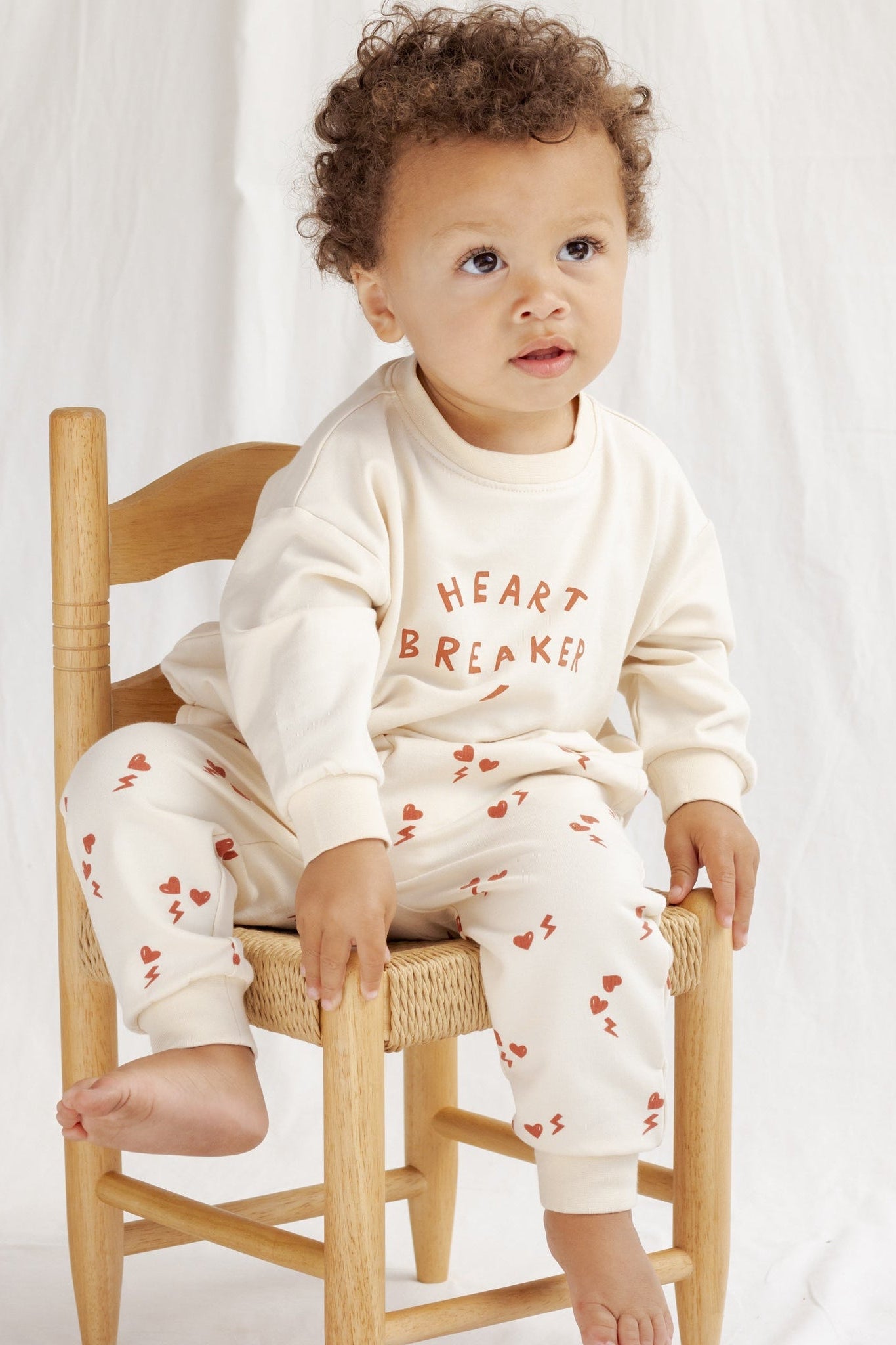 Quincy Mae Baby Relaxed Electric Heart Sweatpant_ QM456PALM