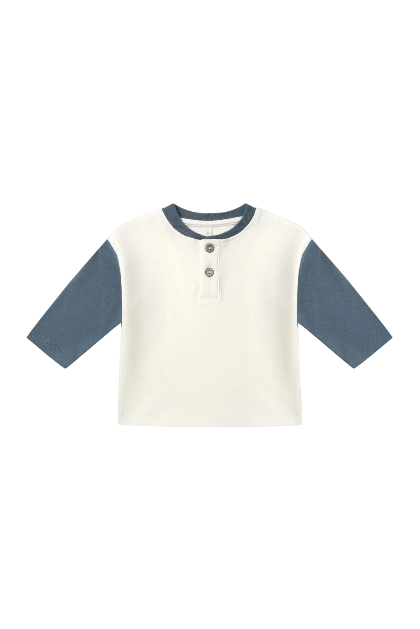 Quincy Mae Baby Boys Long Sleeve Henley Tee_ QM451THJW