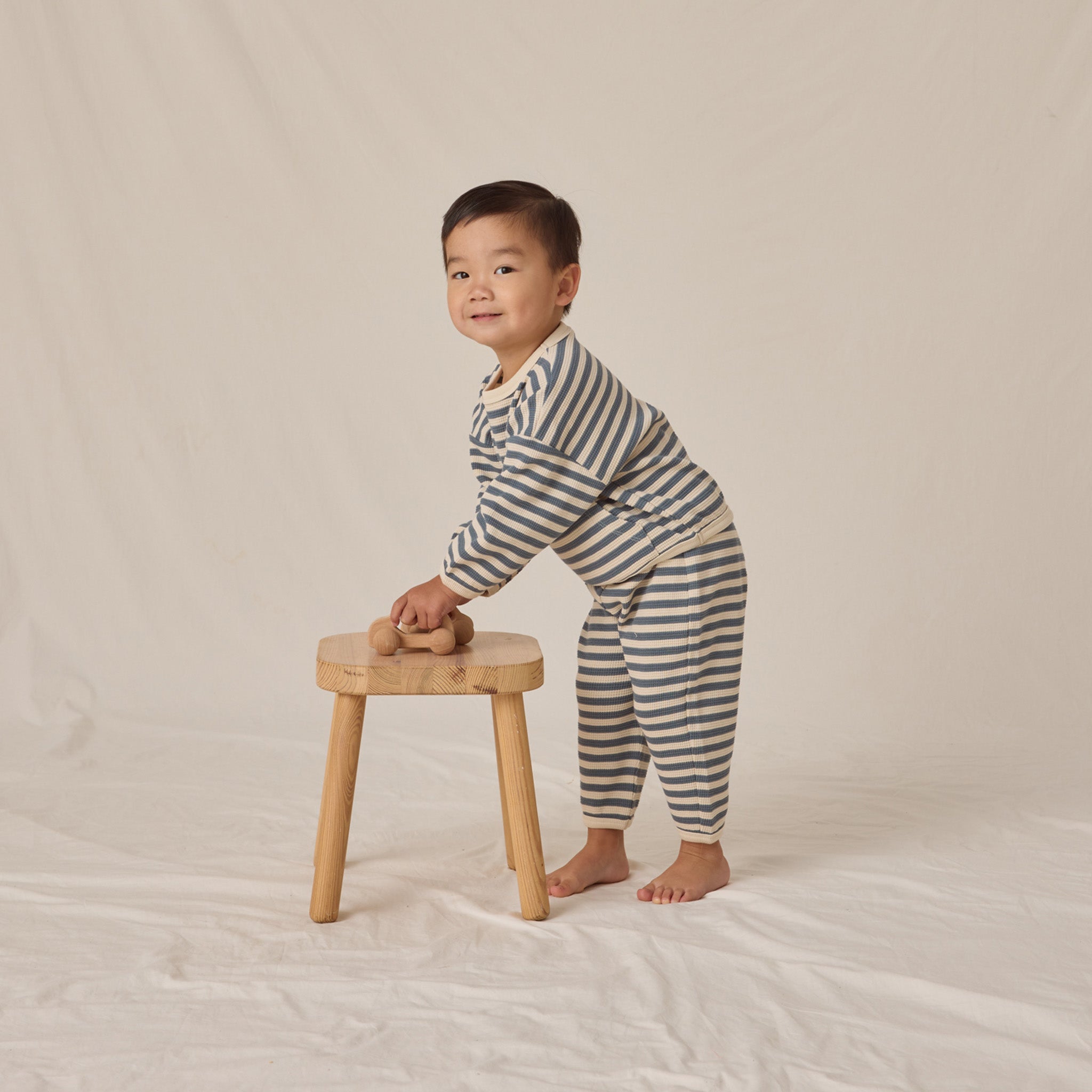 Quincy Mae Baby Boys Waffle Slouch Set_ QM107FEYD