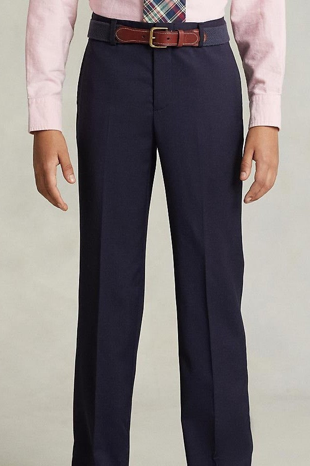Ralph Lauren Boys Fine Tailoring Navy Wool Twill Suit-NorthBoys