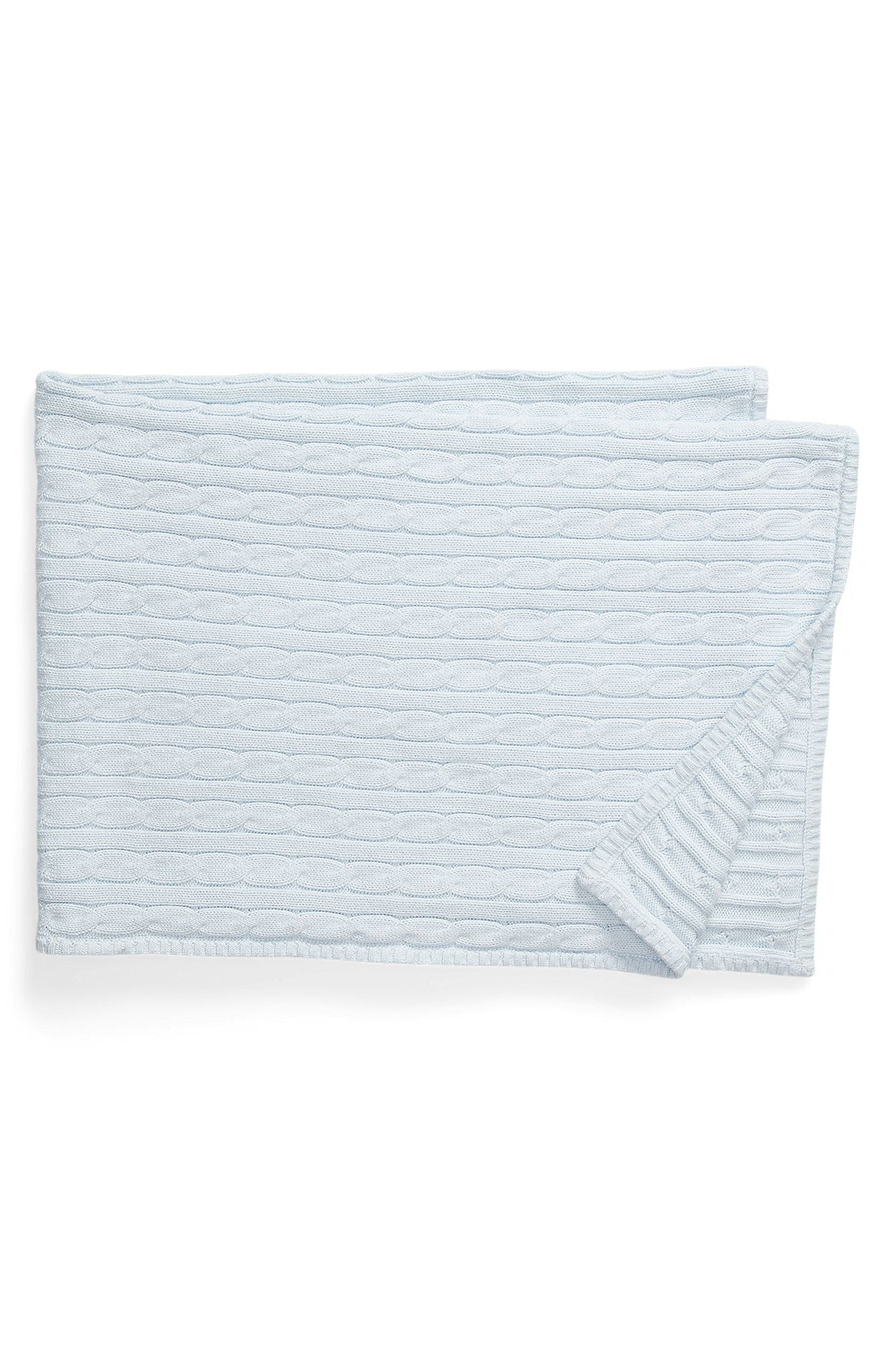 Ralph Lauren Baby Cable-Knit Cotton Blanket