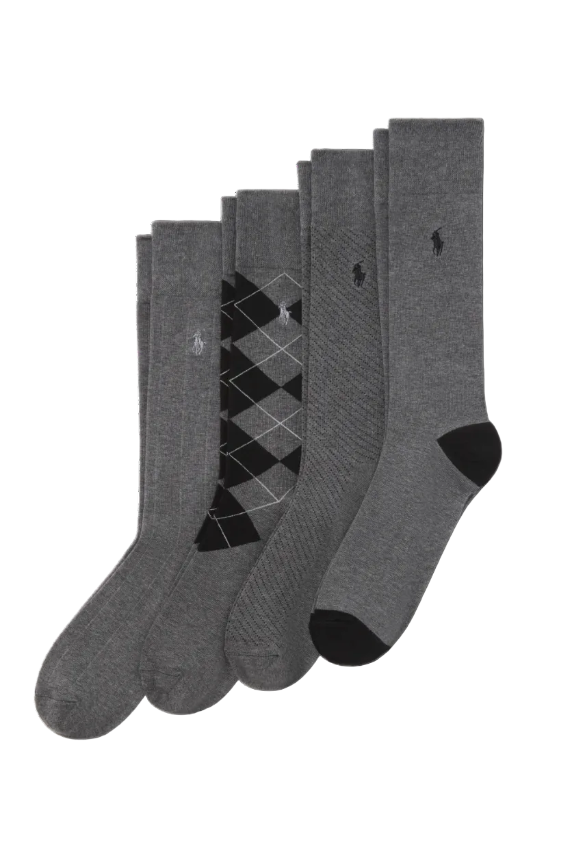 Ralph Lauren Boys Crew-Length 4 Pack Socks