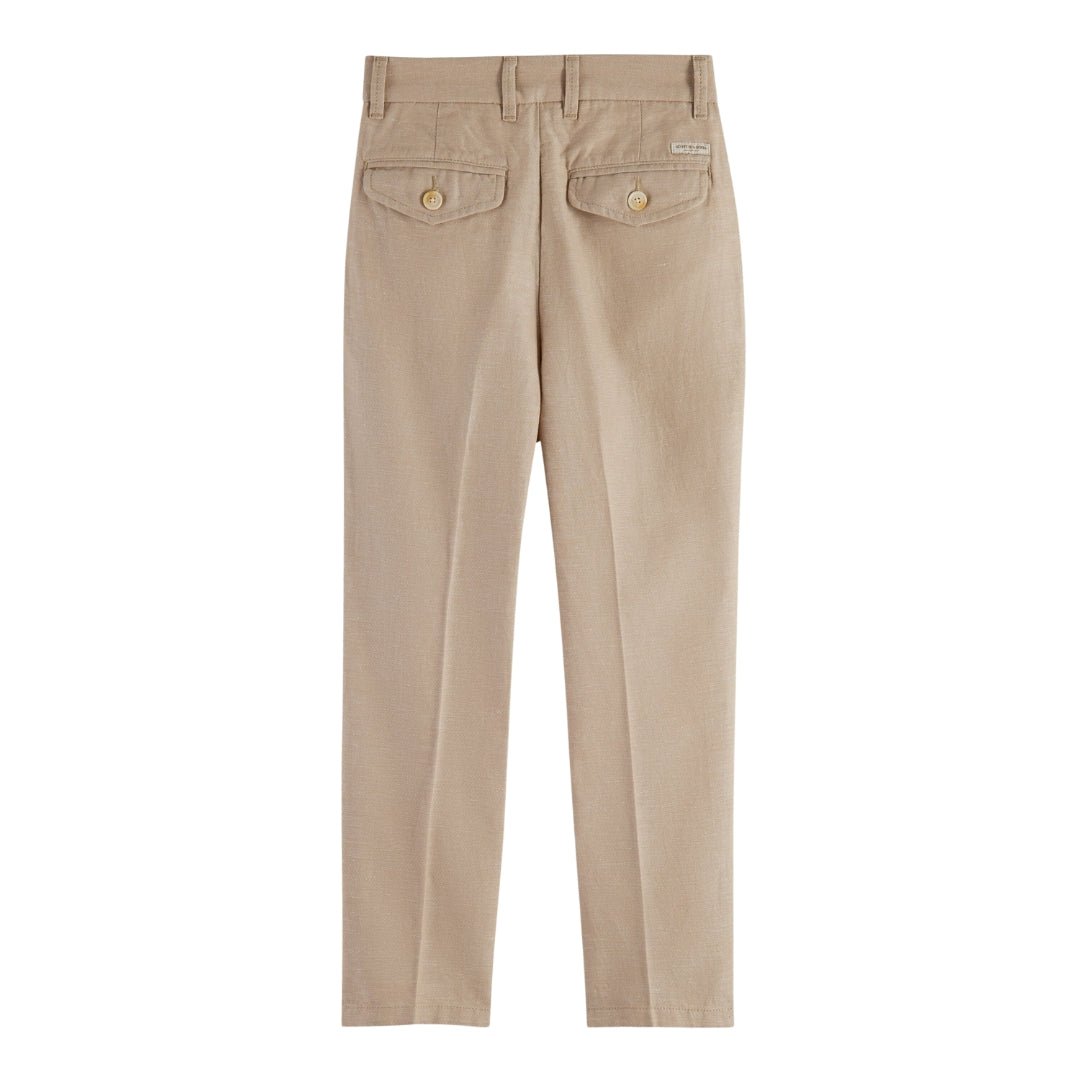 Scotch & Soda Boys Blue Loose - Tapered Fit Cotton Pants_ 176509 - NorthBoys