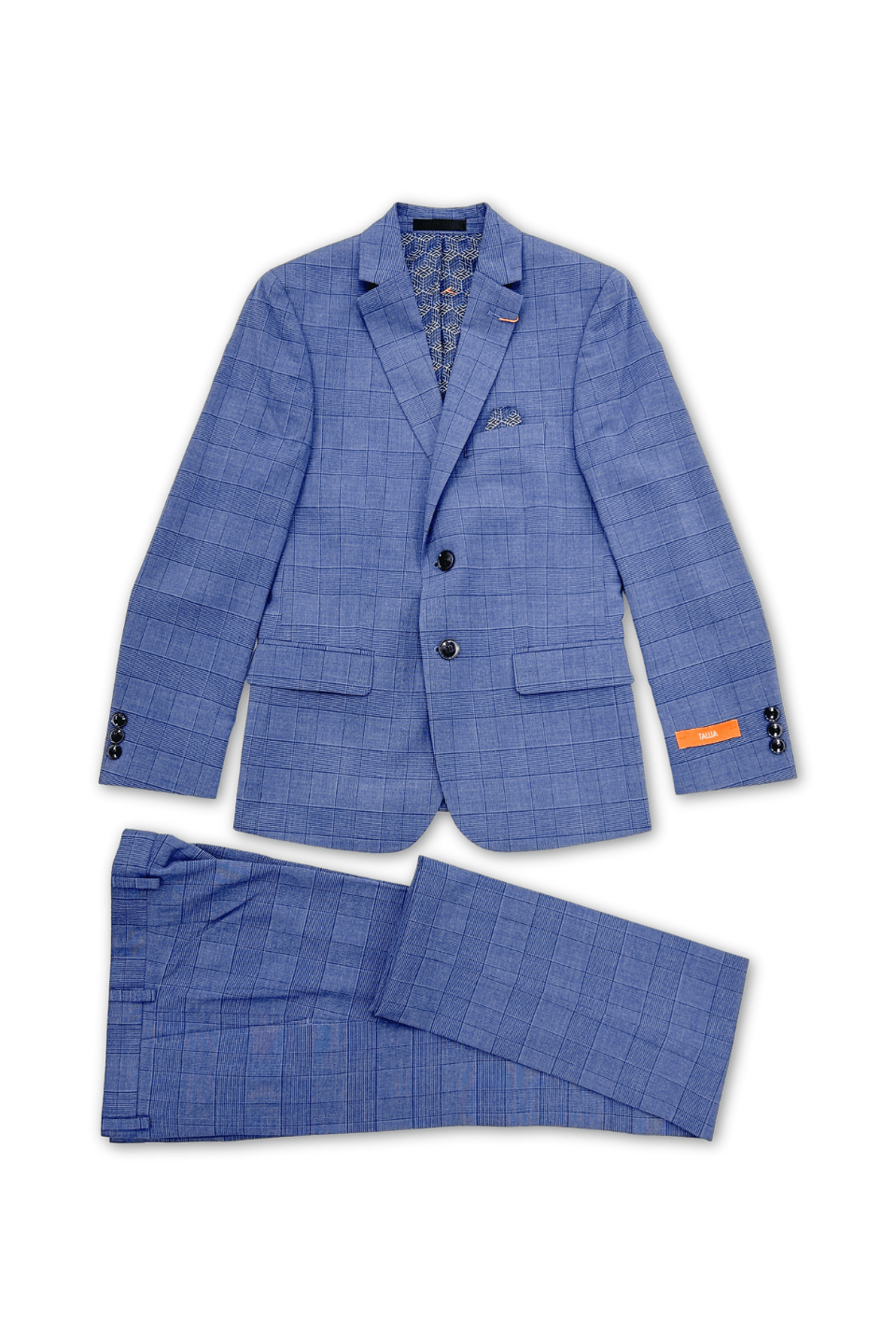 Tallia Boys Husky Blue Plaid Suit_ CZH071-NorthBoys