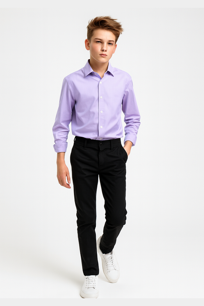Tallia Boys Lavender Dress Shirt_ KZ0017