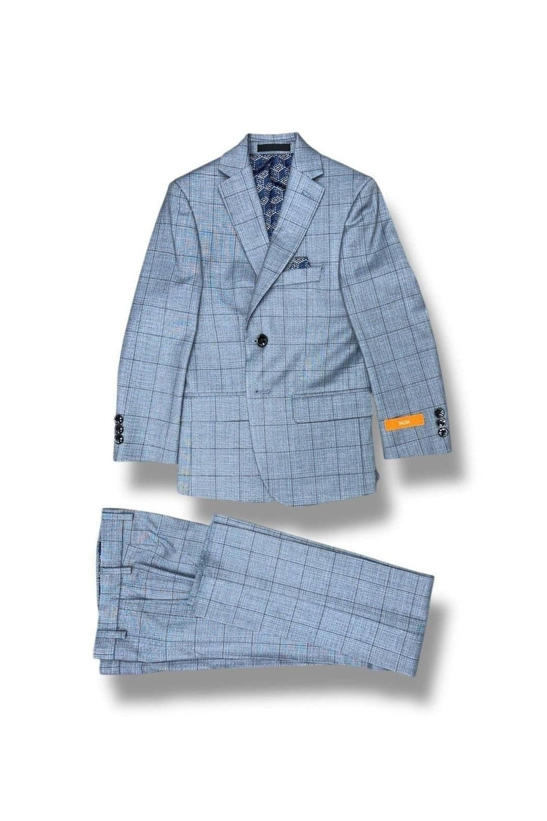 Tallia Boys Skinny Light Blue Sharkskin Suit_ CZ0096-NorthBoys
