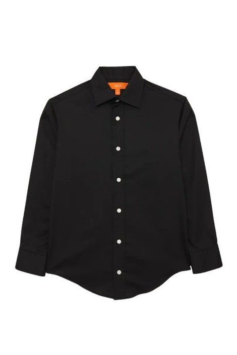 Tallia Boys Solid Black Dress Shirt - NorthBoys