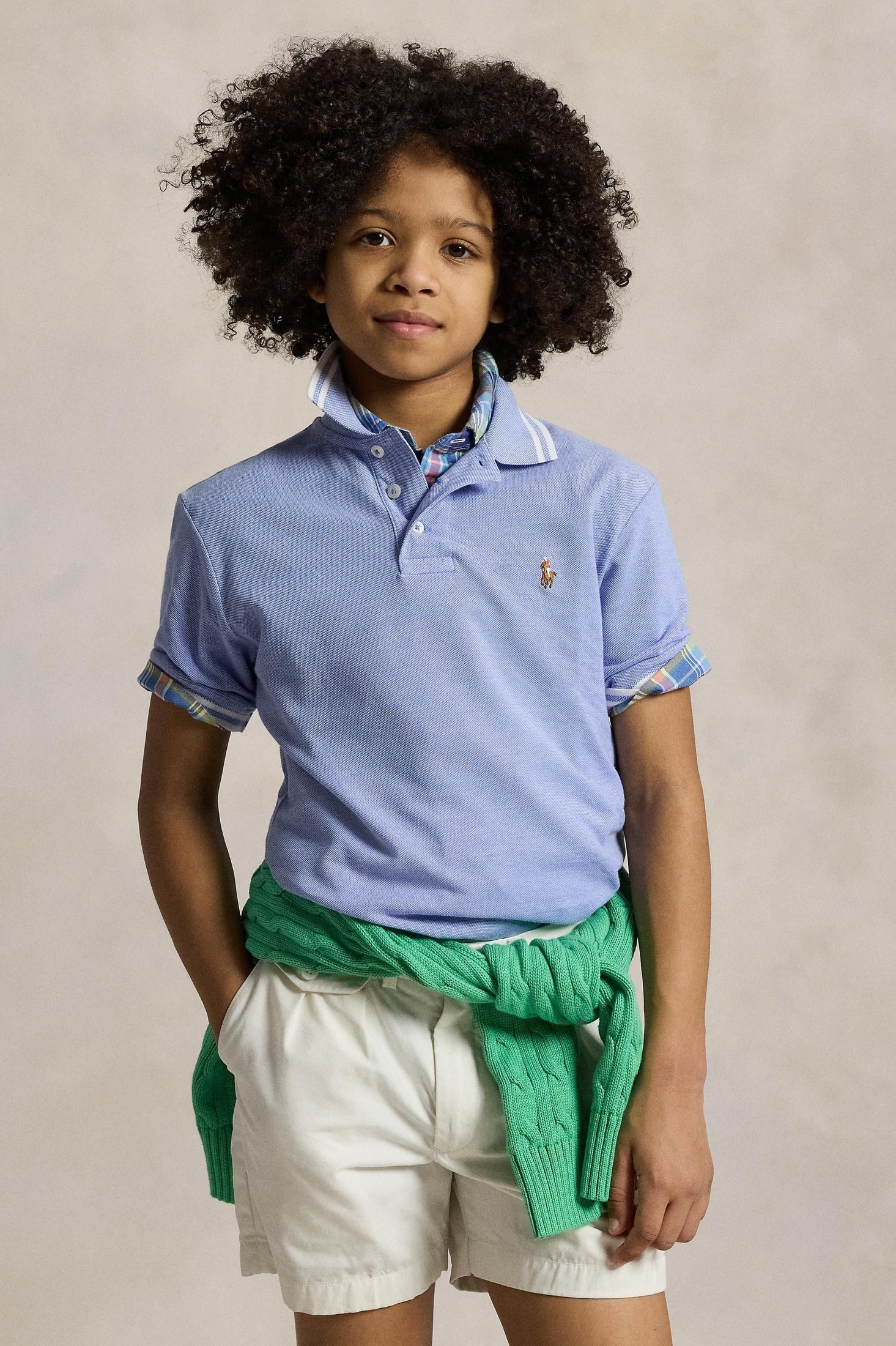 Polo Ralph Lauren Boys Oxford Mesh Polo