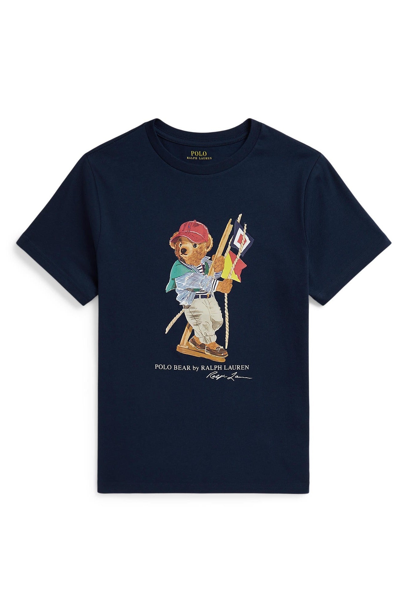 Polo Ralph Lauren Boys Polo Bear Navy Crewneck T-Shirt