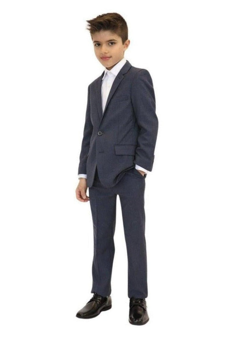 Appaman Boys 2pc Stretch Mod Crown Blue Suit-NorthBoys