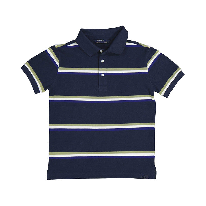 Nukutavake Short Sleeve Striped Polo