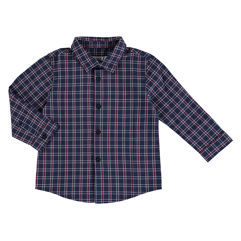 Mayoral Baby L/S Plaid Shirt _Navy 2160-78 – NorthBoys