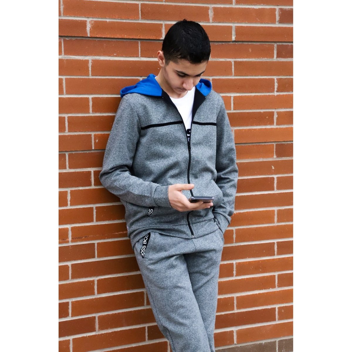 Hugo Boss Boys Grey Zip - Up Sweatshirt - NorthBoys
