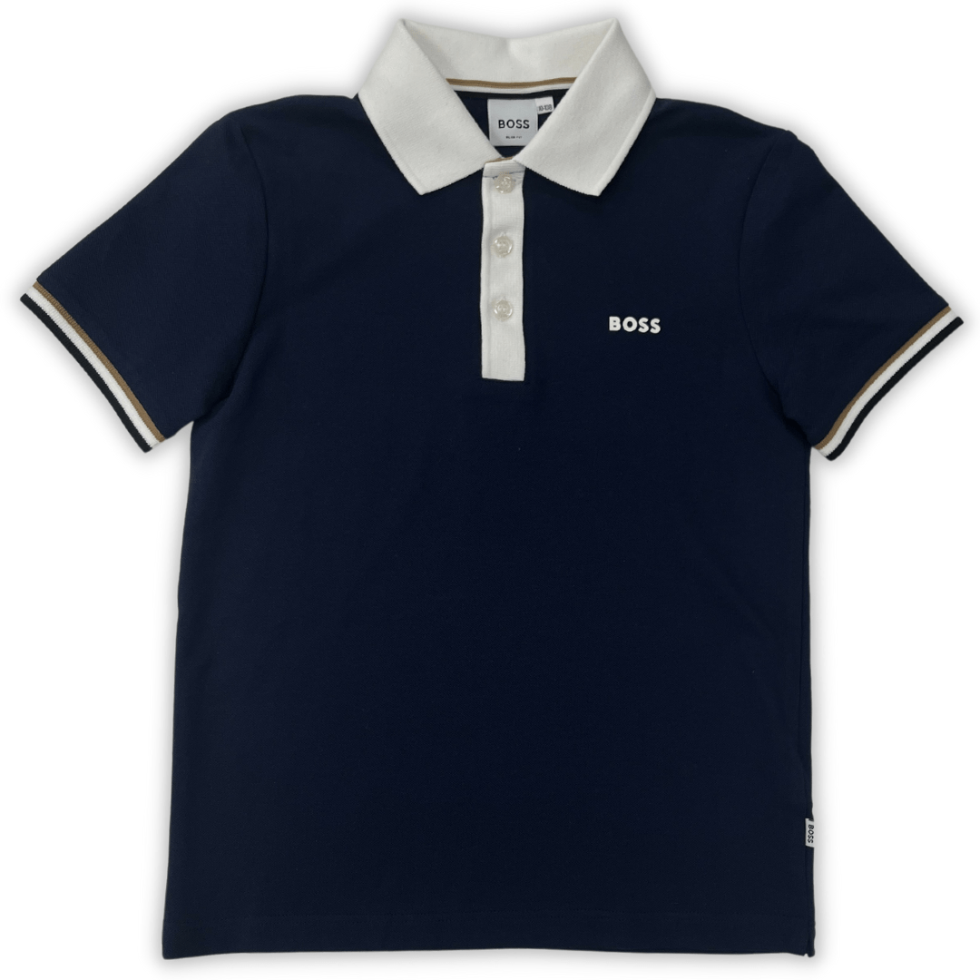 Hugo Boss Boys Short Sleeve Polo _Navy J25O29-849 – NorthBoys
