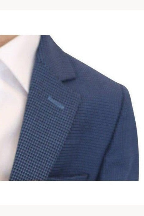 Leo & Zachary Boys Slim Ink/Sky Birdseye Suit-NorthBoys