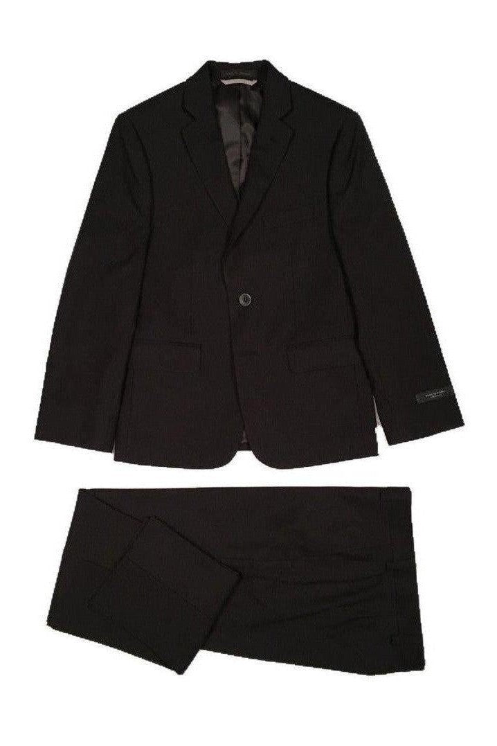 Marc New York Boys Husky Black Suit GWH001-NorthBoys