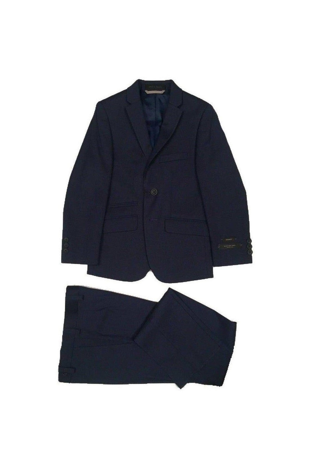 Marc New York Boys Skinny Blue Sharkskin Suit-NorthBoys