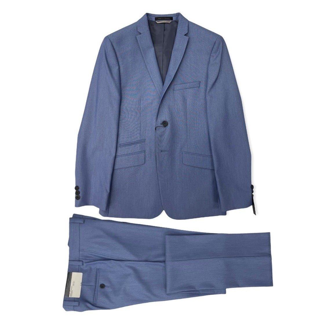 Marc New York Boys Skinny Pale Blue Plain Suit W0321-NorthBoys