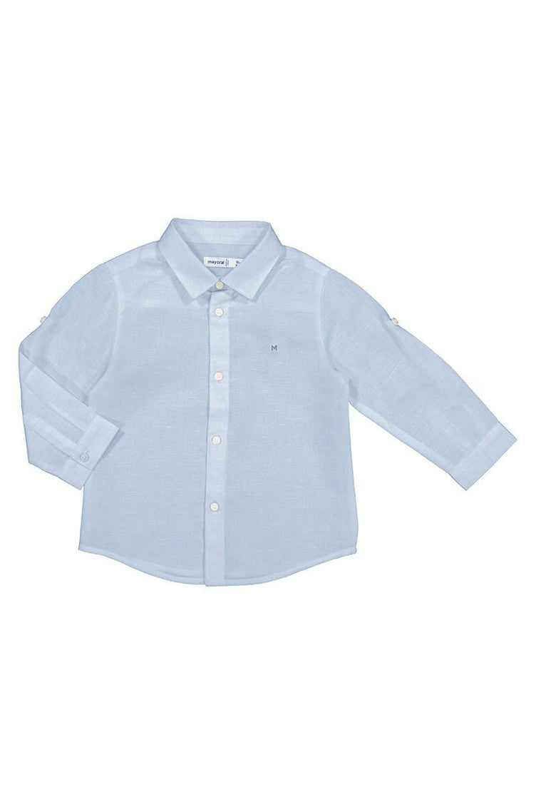 Mayoral Baby Basic Long Sleeve Dress Shirt _Light Blue 6117 - 41 - NorthBoys