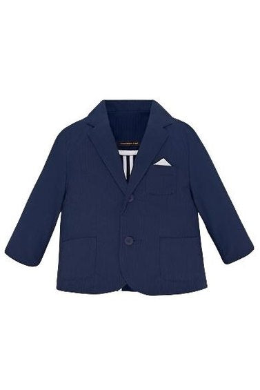 Mayoral Baby Dressy Blue or Navy Linen Blazer-NorthBoys