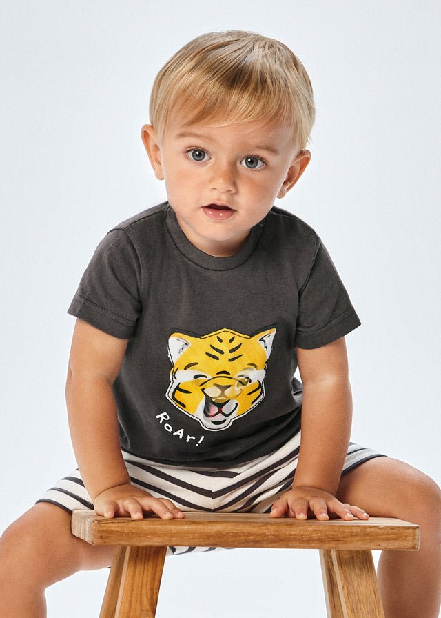 Mayoral Baby T-Shirt w/Tiger Print _Dark Grey 1014-65 – NorthBoys