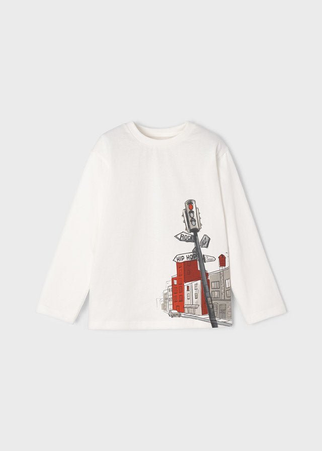 Mayoral Mini L/S Shirt _Cream 4012 - 60 - NorthBoys