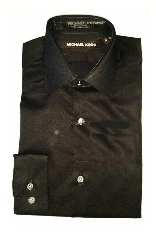 Michael Kors Boys Black Cotton Dress Shirt - NorthBoys