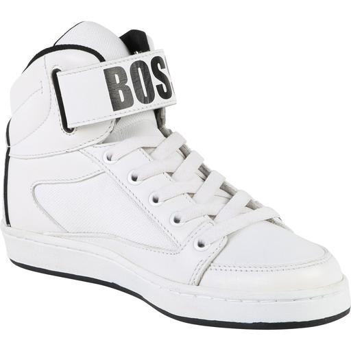 Boys white shop high top sneakers