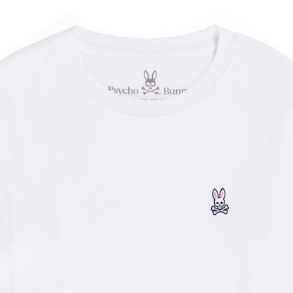 Psycho Bunny Kids White Classic Crew Neck T-Shirt_ B0U014CRPC-100