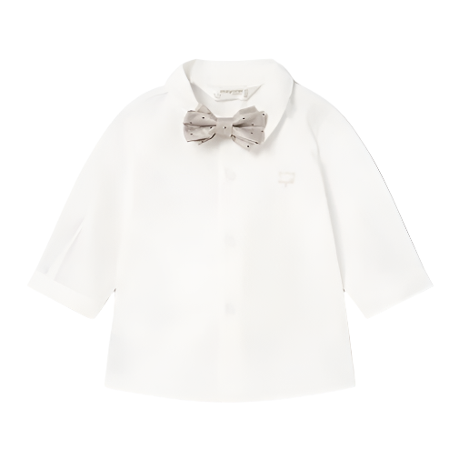 Baby Long Sleeve Shirt With Bowtie