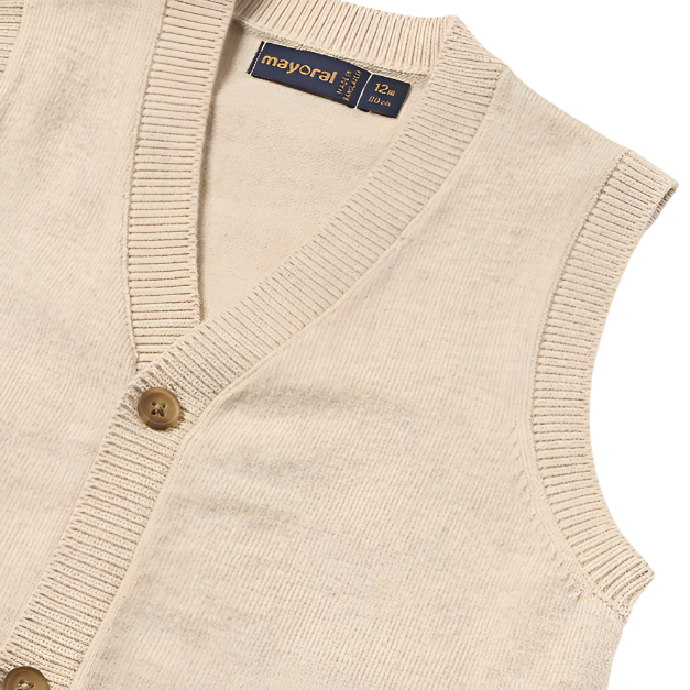 Baby Buttoned Knitted Vest