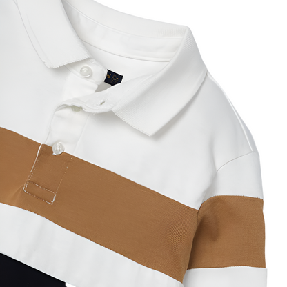 Mini Long Sleeve Striped Polo