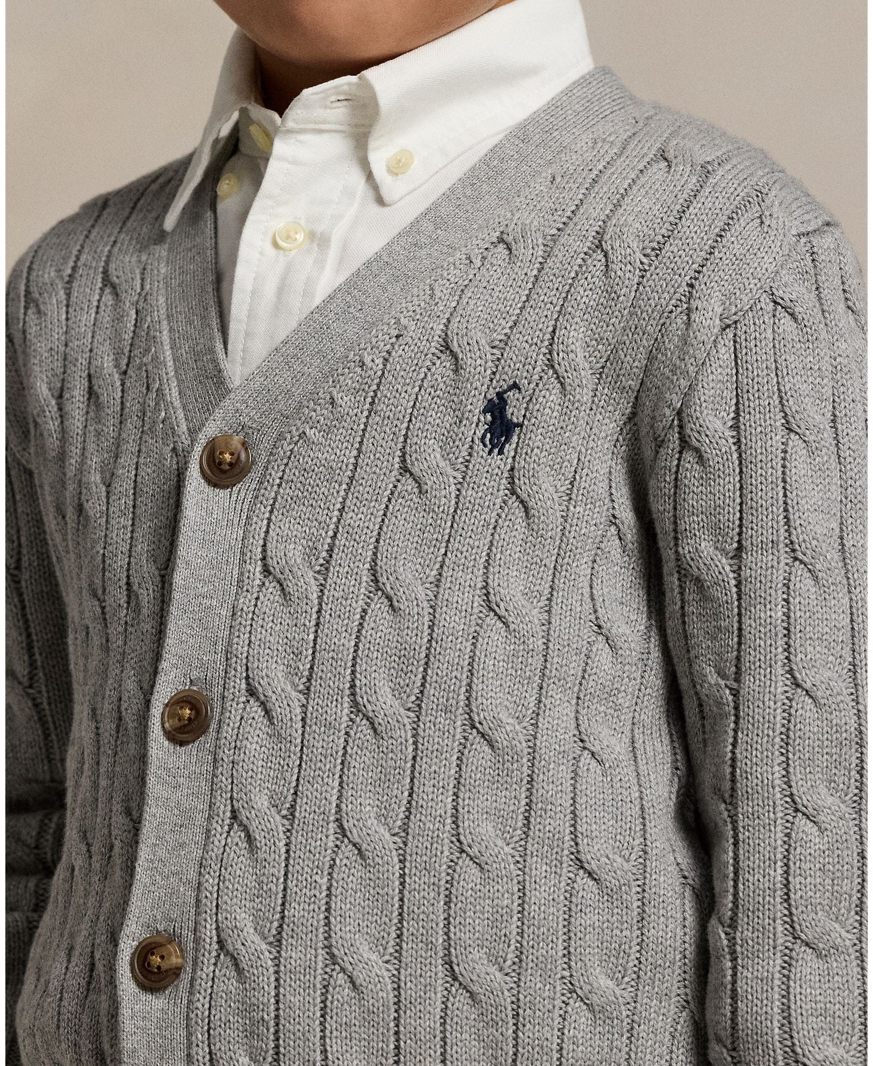 Polo Ralph Lauren Little Boys Cotton Cable-Knit Cardigan