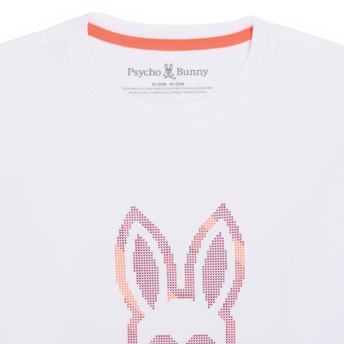 Psycho Bunny Kids Apple Valley High Density Graphic White T-Shirt_ B0u617a2pc-100