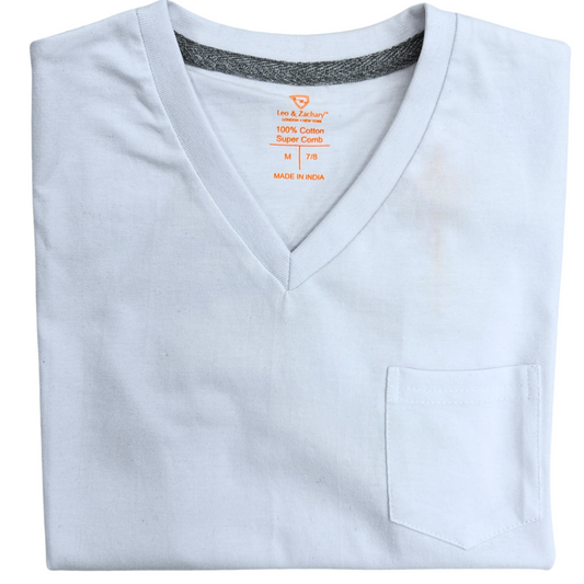 Leo & Zachary Boys White T-Shirt_TCN-W