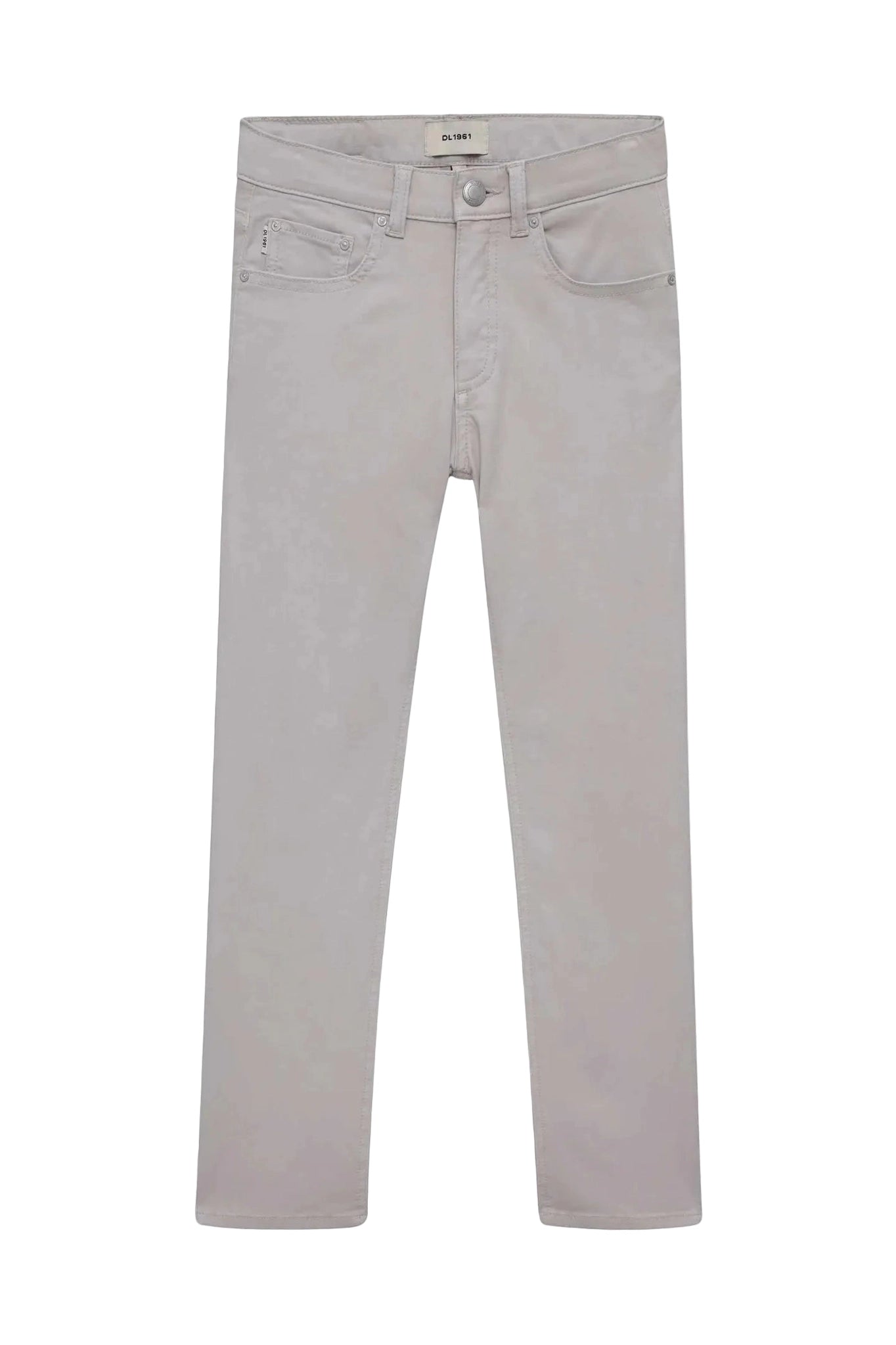 Light gray jeans on a white background