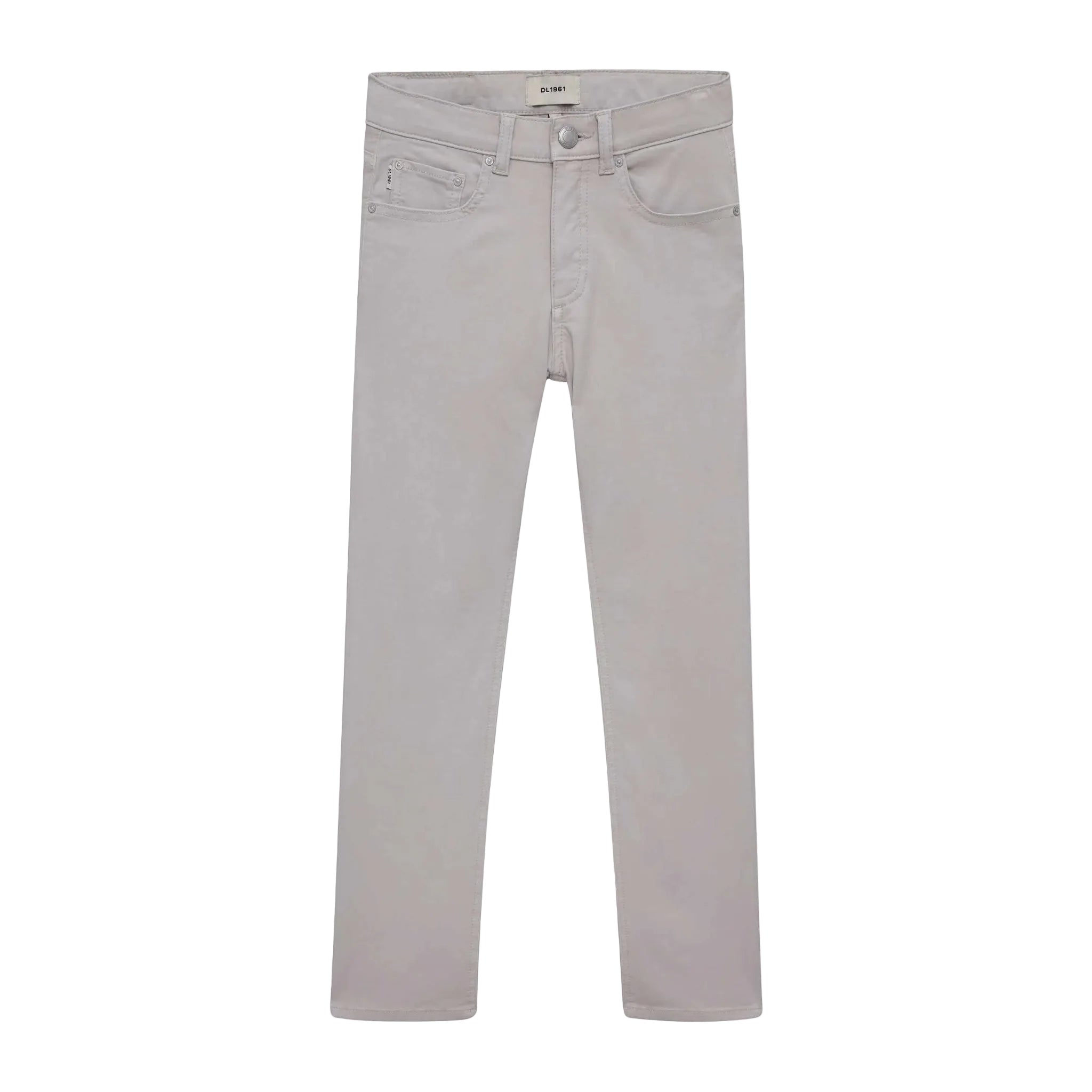 Light gray jeans on a white background
