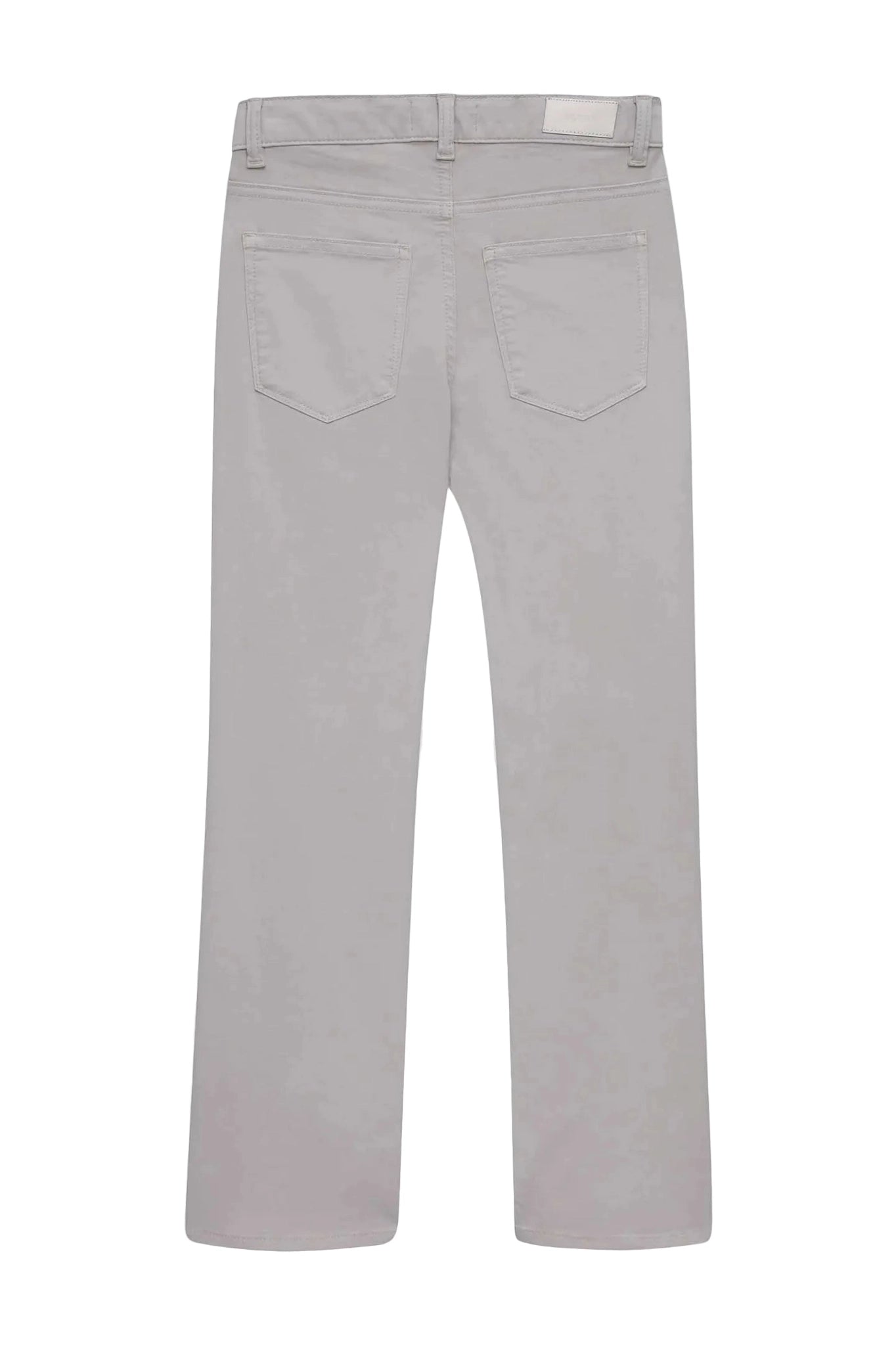 Light gray jeans on a white background