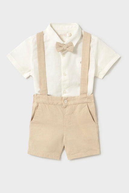 Mayoral Baby Boys Three Piece Linen Set_ 1226