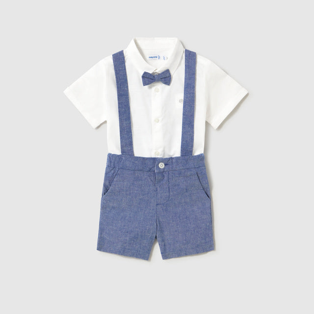 Mayoral Baby Boys Three Piece Linen Set_ 1226