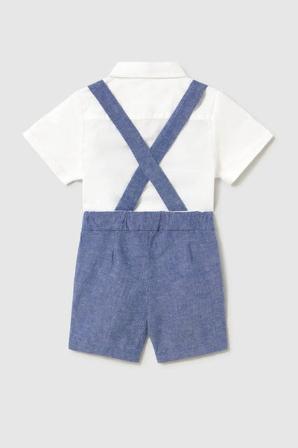 Mayoral Baby Boys Three Piece Linen Set_ 1226