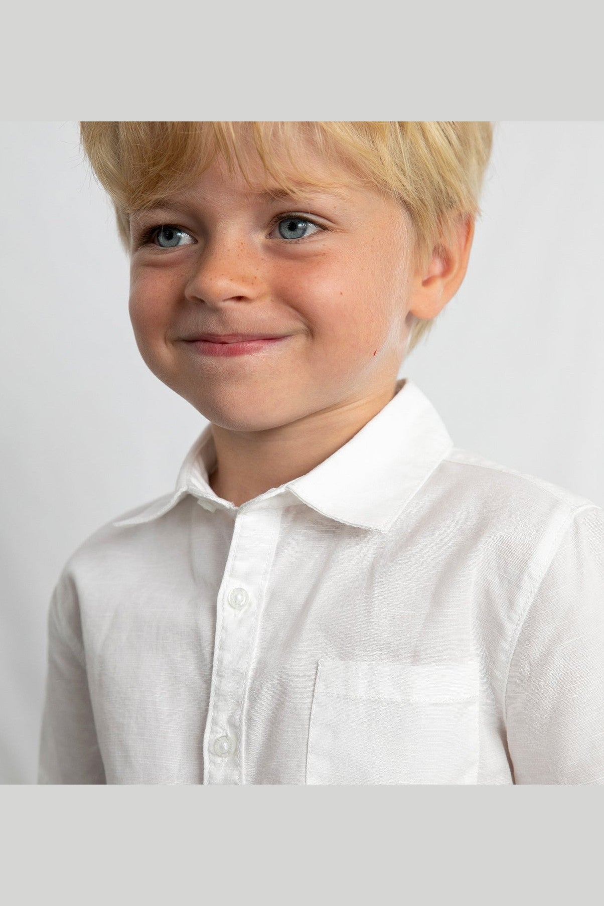 Mayoral Mini Boys Linen Short Sleeve Shirt_ 3112