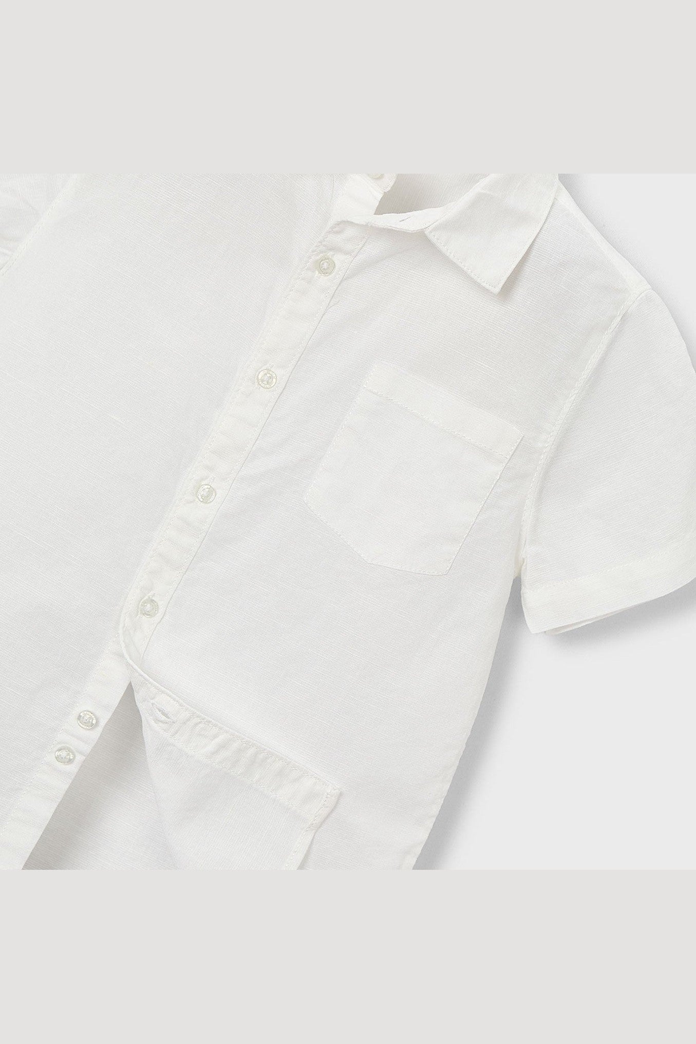 Mayoral Mini Boys Linen Short Sleeve Shirt_ 3112