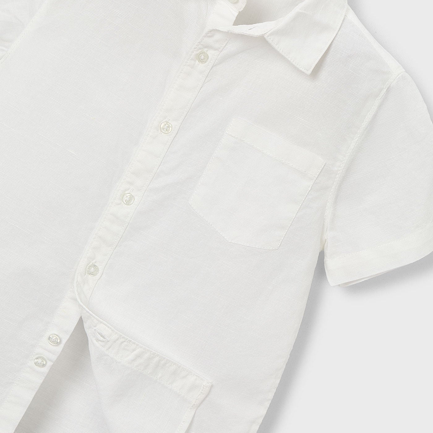 Mayoral Mini Boys Linen Short Sleeve Shirt_ 3112