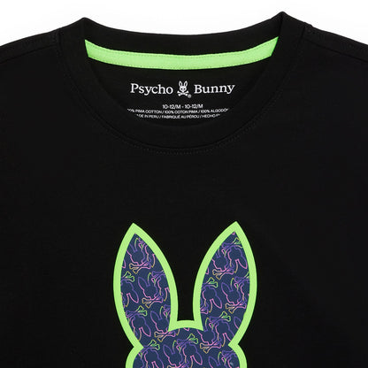 Psycho Bunny Kids Belmont Black T-Shirt_ B0u690a2pc-001