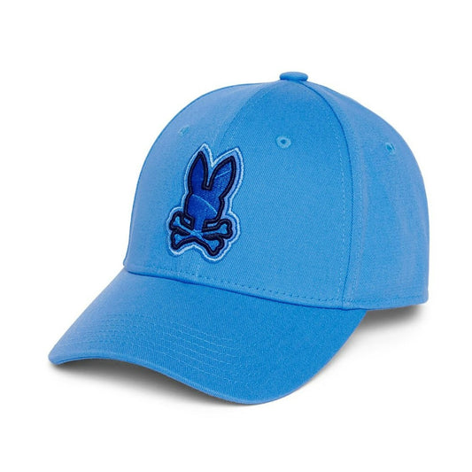 Psycho Bunny Mens Lenox Blue Baseball Cap_ B6A122B2HT-420